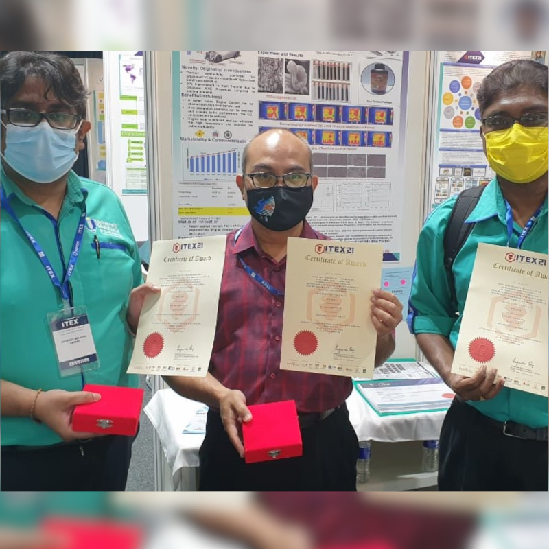 2 GOLD MEDALS FOR FTKMA LECTURERS IN ITEX 2021!